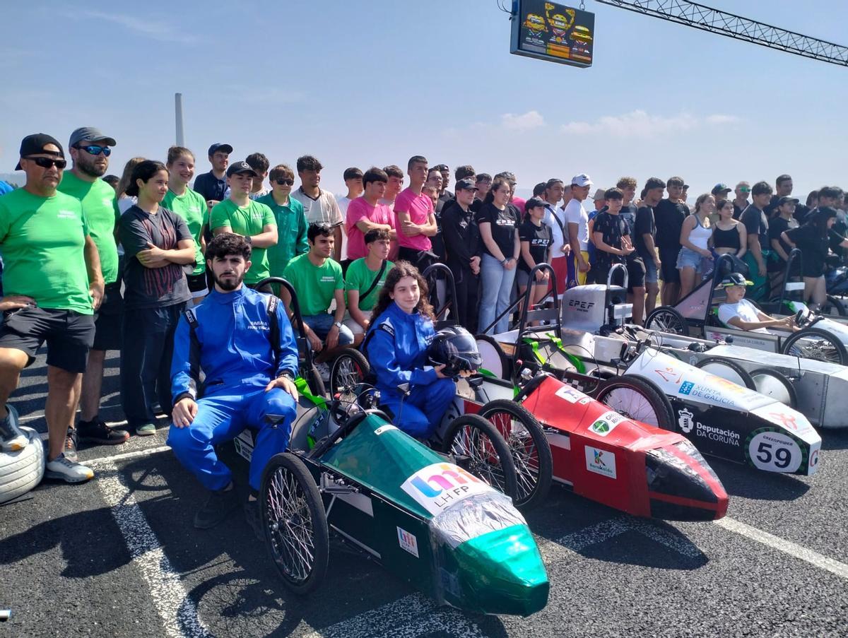 Los participantes en la carrera de As Pontes