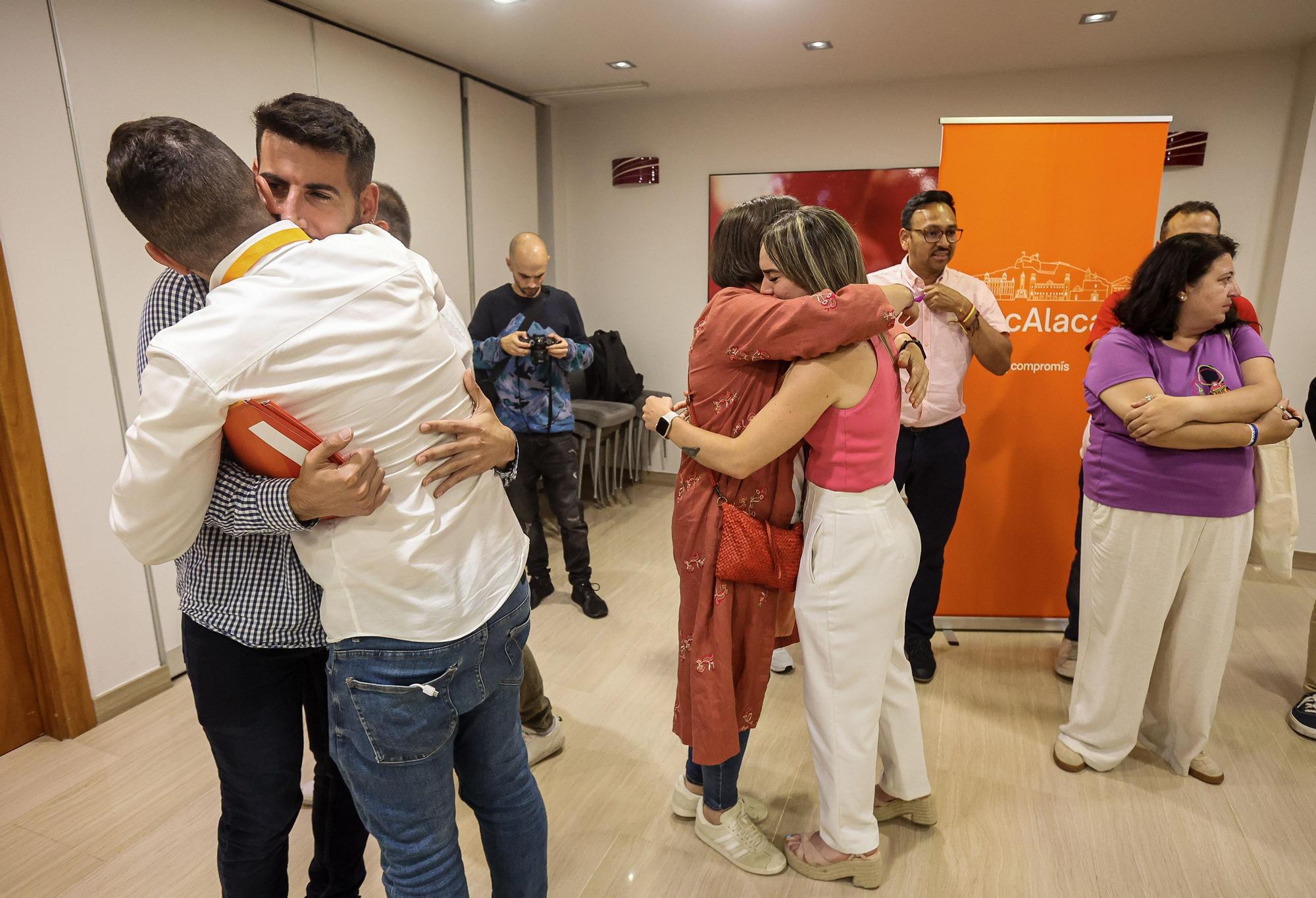 Así ha sido la noche electoral en Compromís Alicante