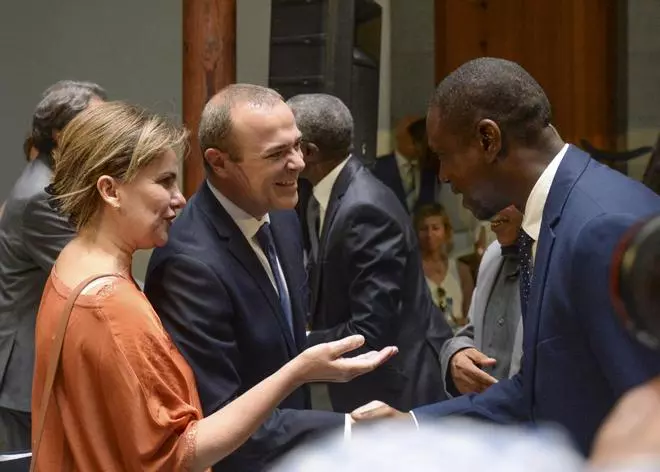 Encuentro de Augusto Hidalgo con los regidores de Dakar, Praia y Nouakchott
