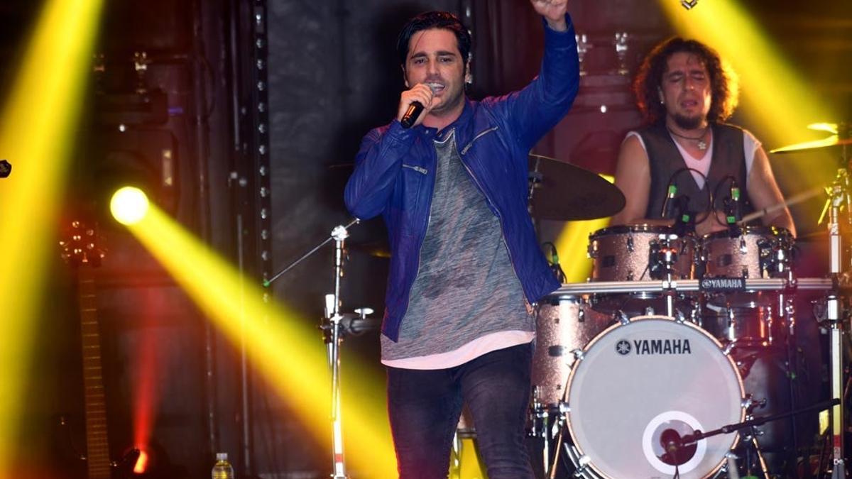 David Bustamante durante su concierto en San Pedro de Alcántara (Málaga)