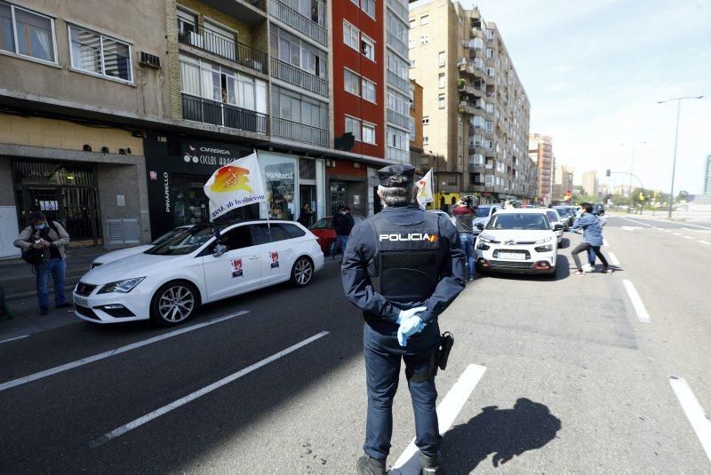 La caravana de Intersindical recorre Zaragoza el 1 de mayo