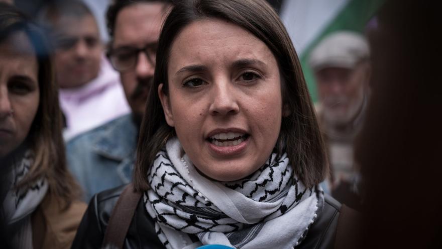 Irene Montero asegura que Sánchez firmará &quot;sumiso&quot; el 5% del gasto militar tras el &quot;paripé&quot; de su rechazo y acusa a Sumar de &quot;hipocresía&quot;