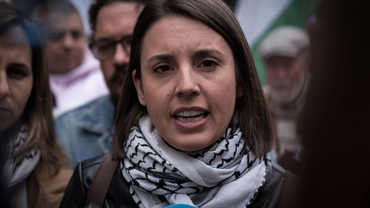 La eurodiputada de Podemos, Irene Montero, durante una manifestación en una imagen de archivo.