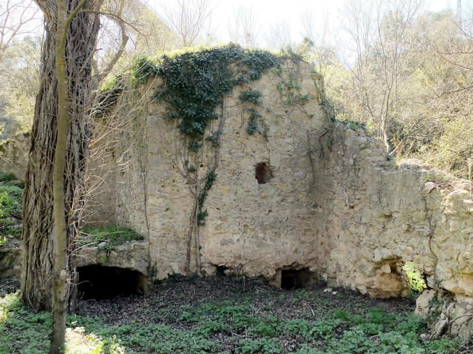 Els molins a tocar la Muga a Pont de Molins