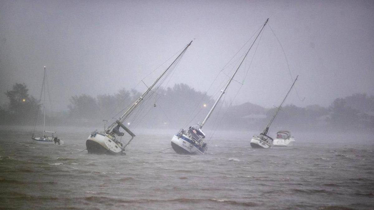 El Puerto en Florida, ante la llegada del huracán Ian.
