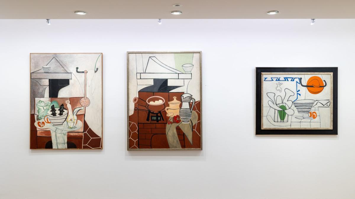 Los cuadros de Gilot en la nueva permanente del Museo Picasso de París.