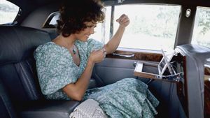 Claudia Cardinale en Madrid en 1971.