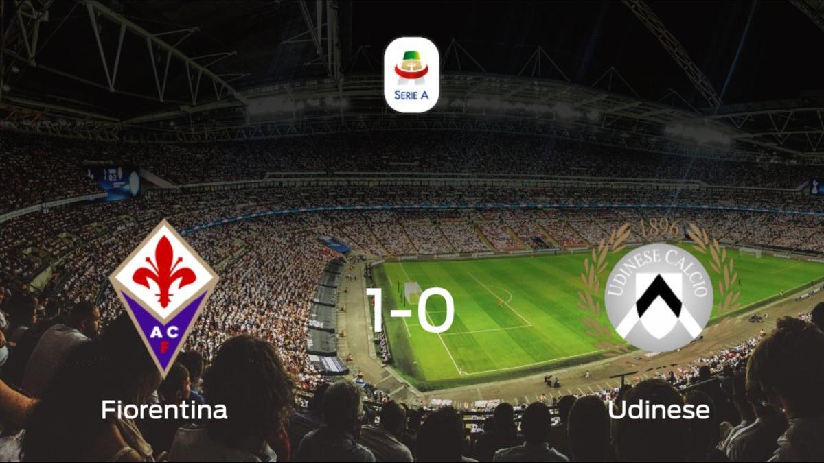 La Fiorentina suma tres puntos más frente al Udinese (1-0)