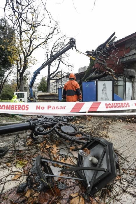 Destrozos en El Escorialín