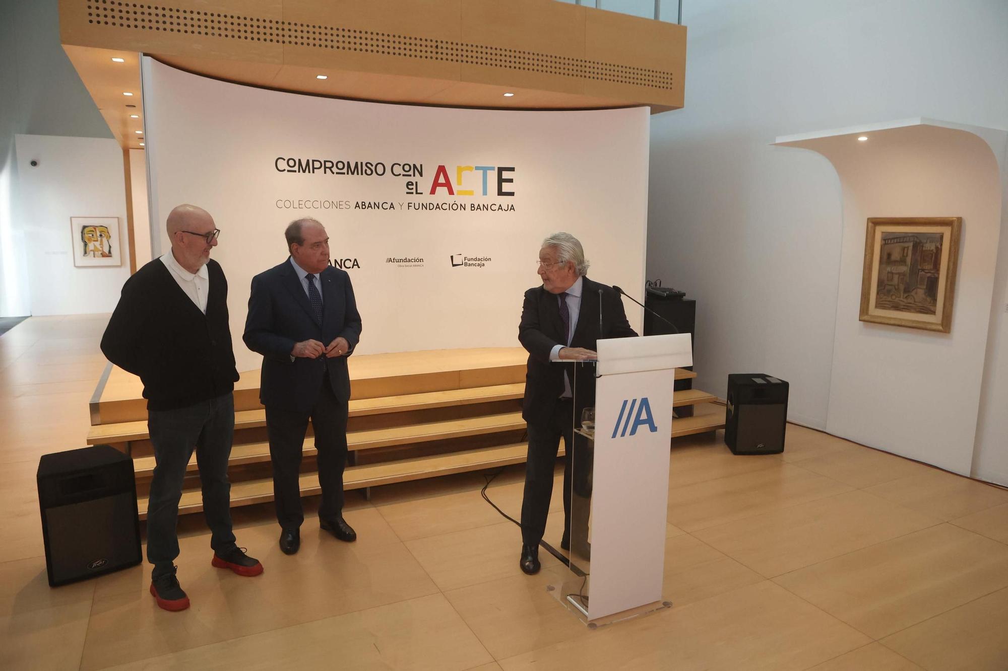 Inauguración de la exposición 'Compromiso con el arte' en A Coruña