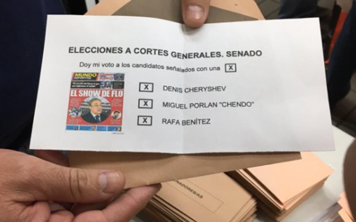 Uno de los votos nulos al Senado