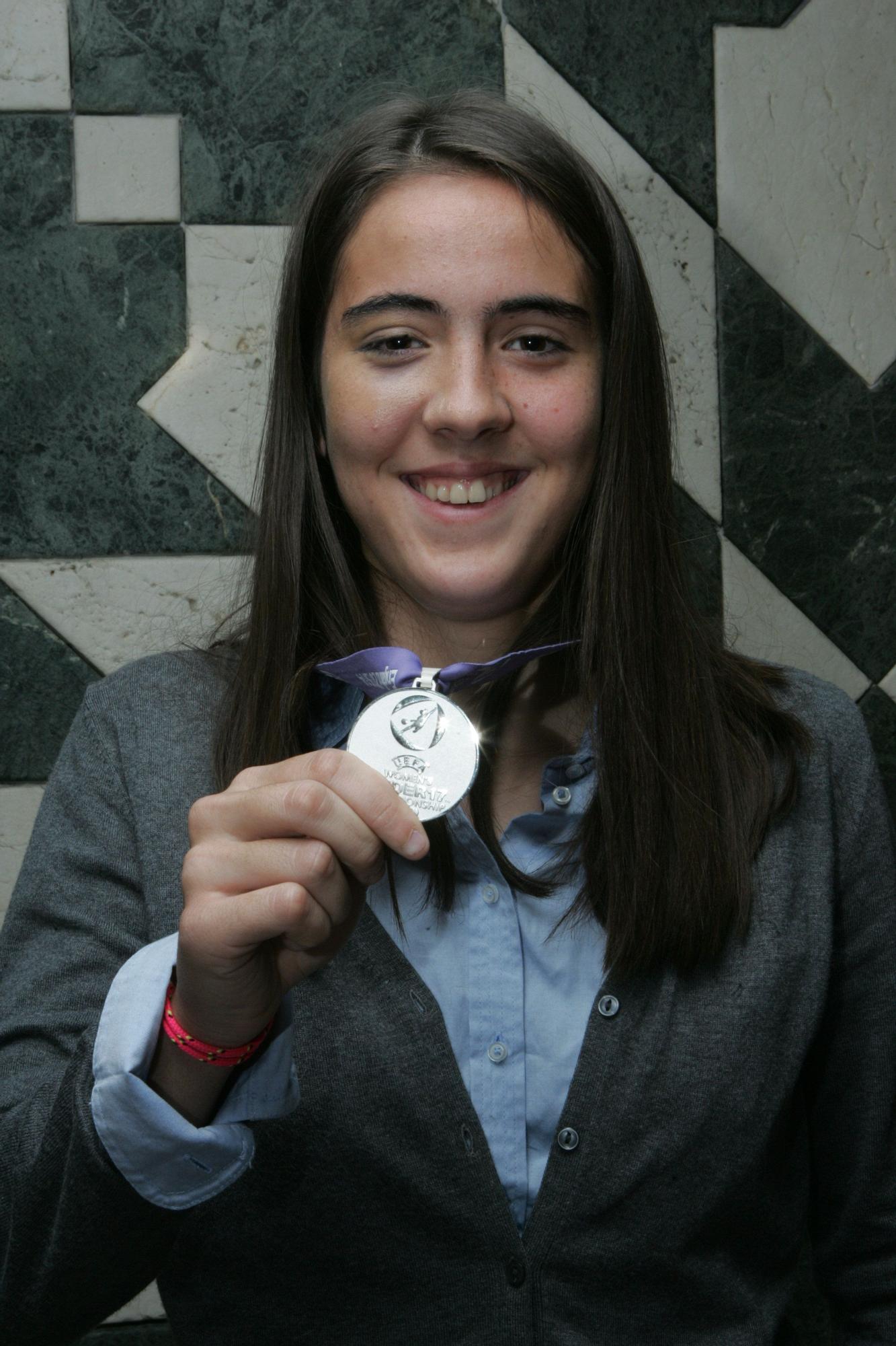 Con la medalla de plata ganada en 2013 en el Europeo sub 17