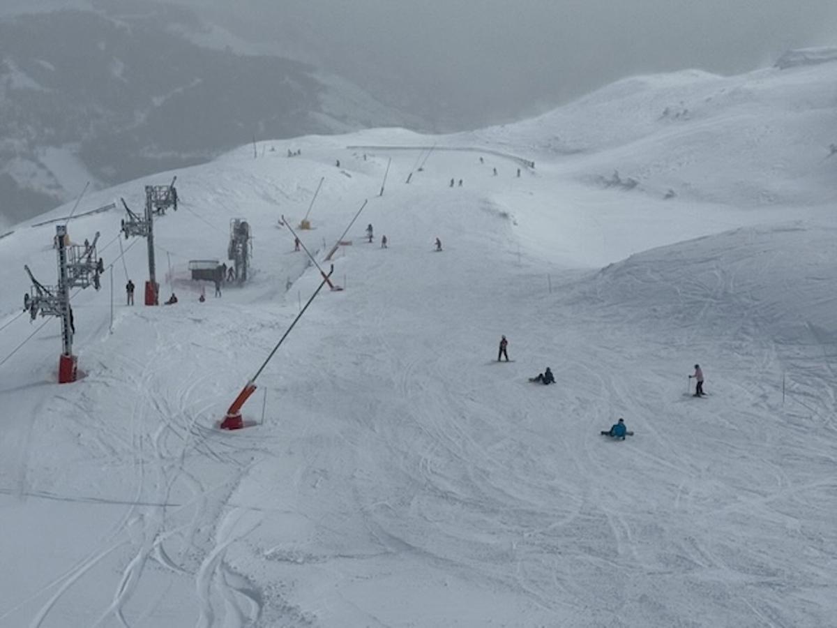 Imagen de la estación de esquí de Leitariegos este fin de semana.