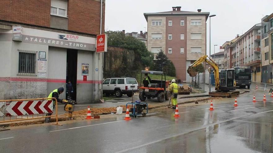 Noreña culmina el saneamiento de la calle La Portilla