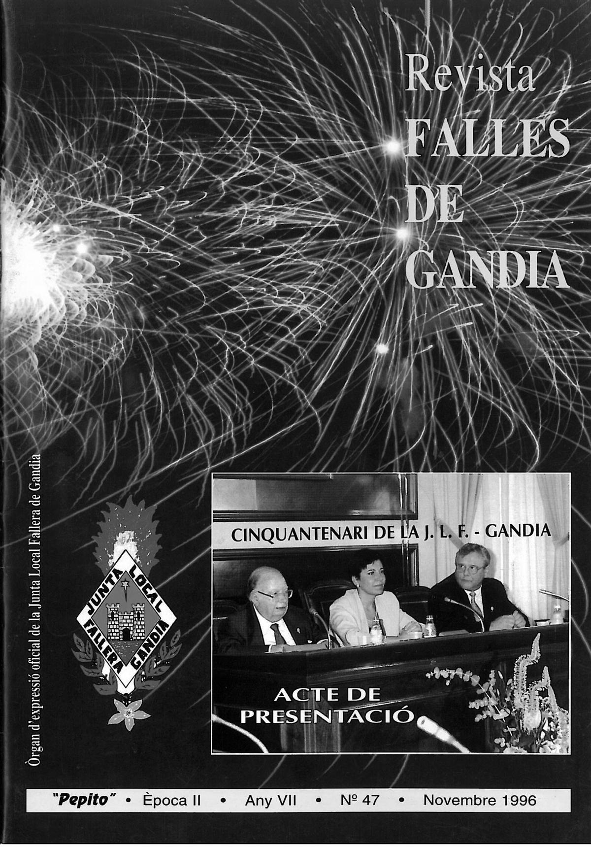 Peu de Foto: PORTADA DE LA REVISTA “LES FALLES DE GANDIA”.