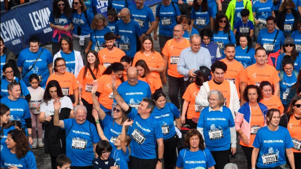Participantes de una edición anterior de la 5K Leyma Coruña.