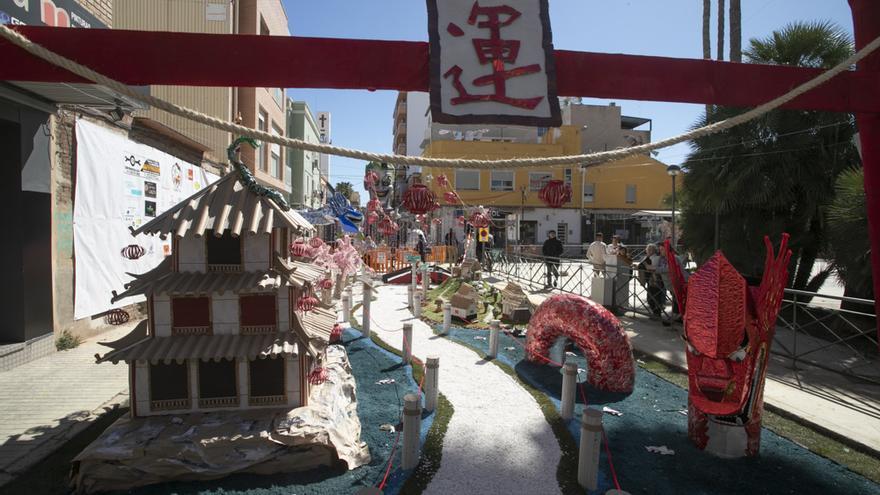 Las mejores ornamentaciones de las Fallas de Sagunt
