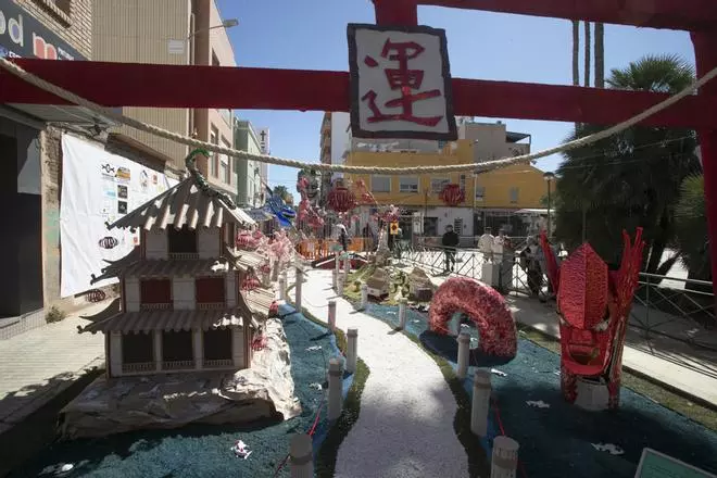 Las mejores ornamentaciones de las Fallas de Sagunt