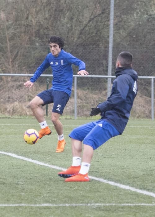 Entrenamiento del Real Oviedo en Tensi