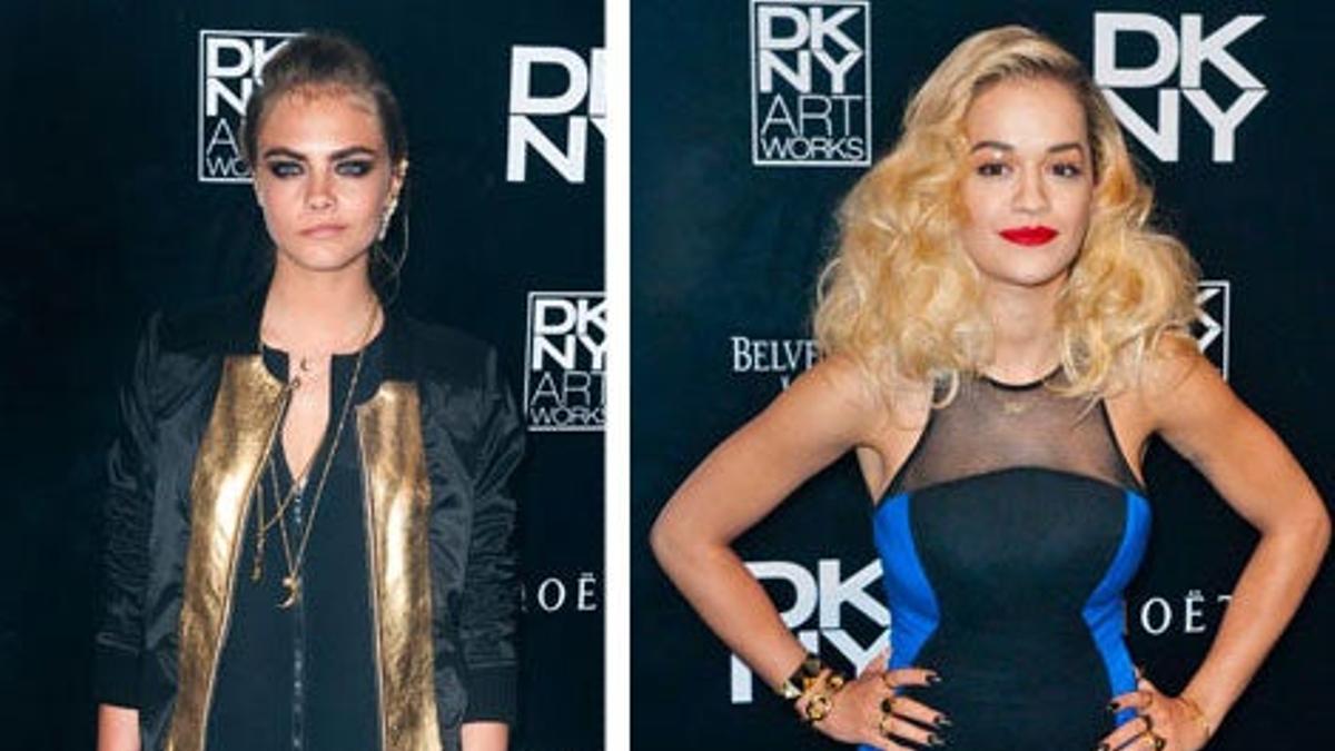 Cara Delevingne y Rita Ora en la fiesta de Club DKNY