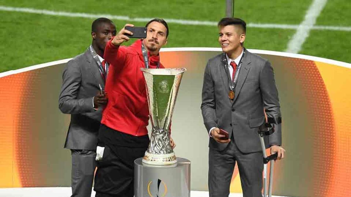 Ibrahimovic, tras conseguir la Europa League