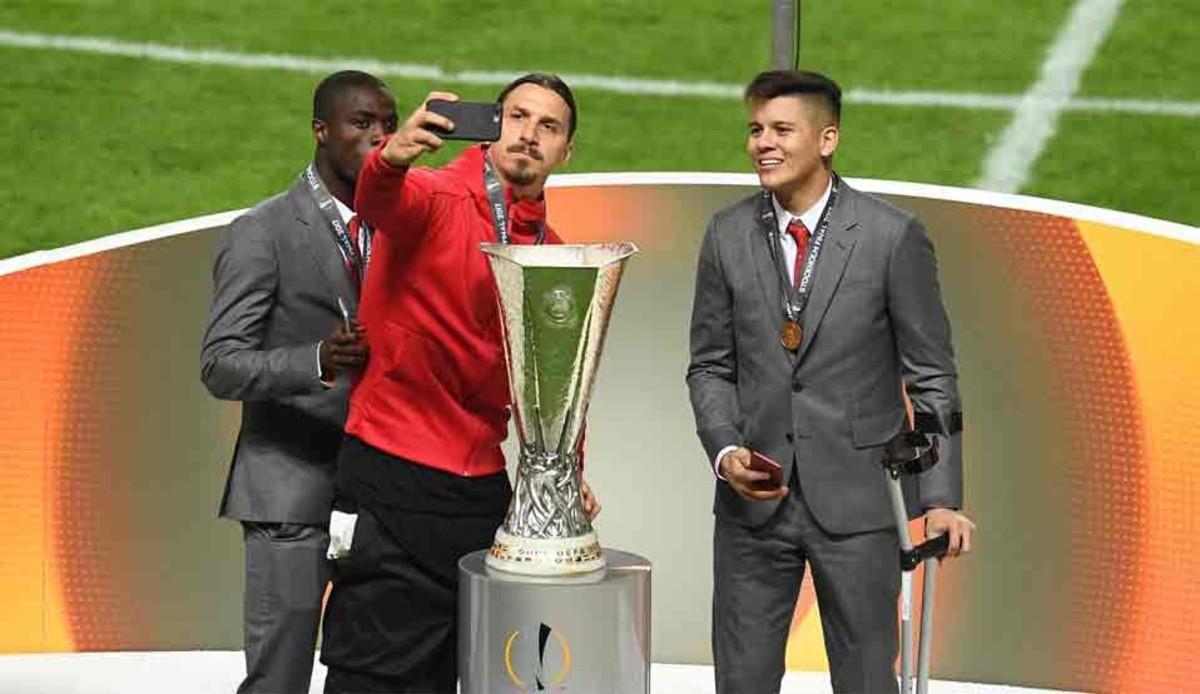 Ibrahimovic, tras conseguir la Europa League