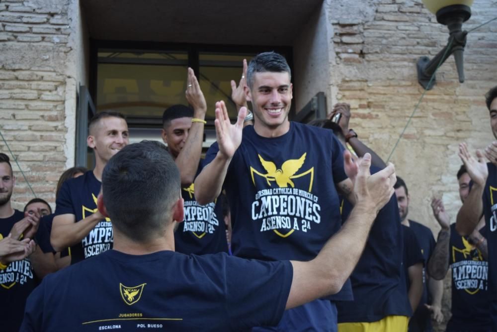 Celebración del ascenso a Segunda División A del UCAM