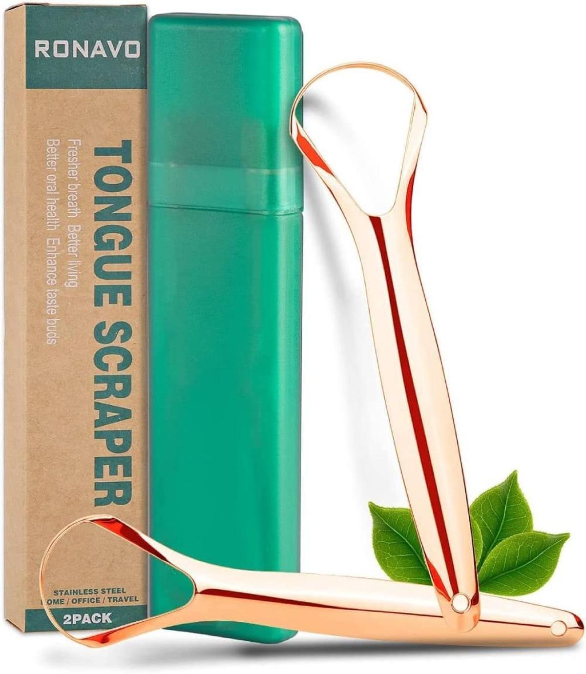 Limpiador lengua de oro rosa en  Amazon