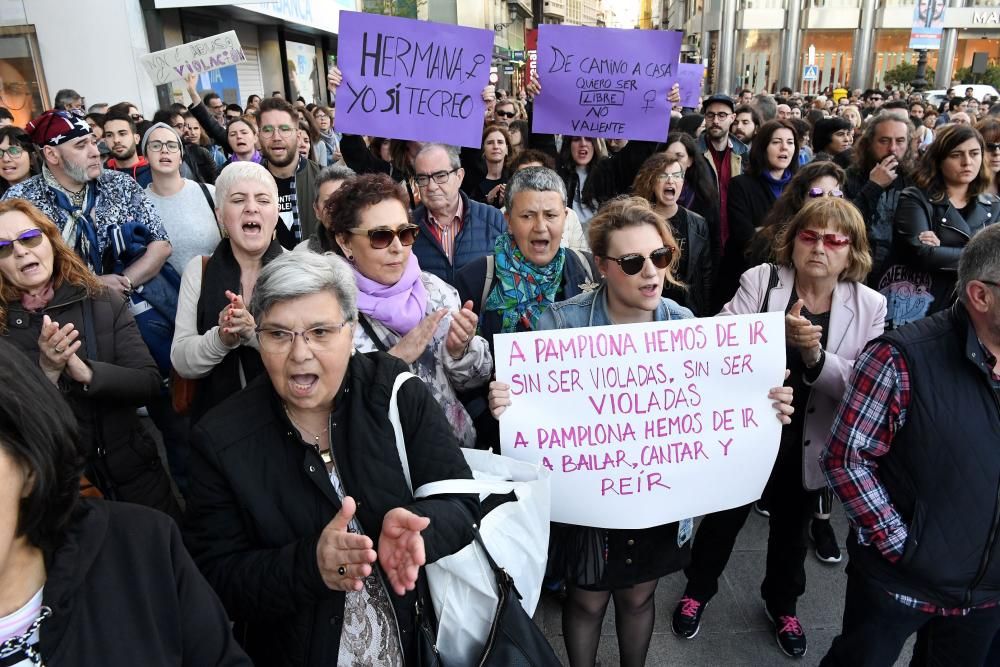 2.000 personas, en A Coruña contra La Manada