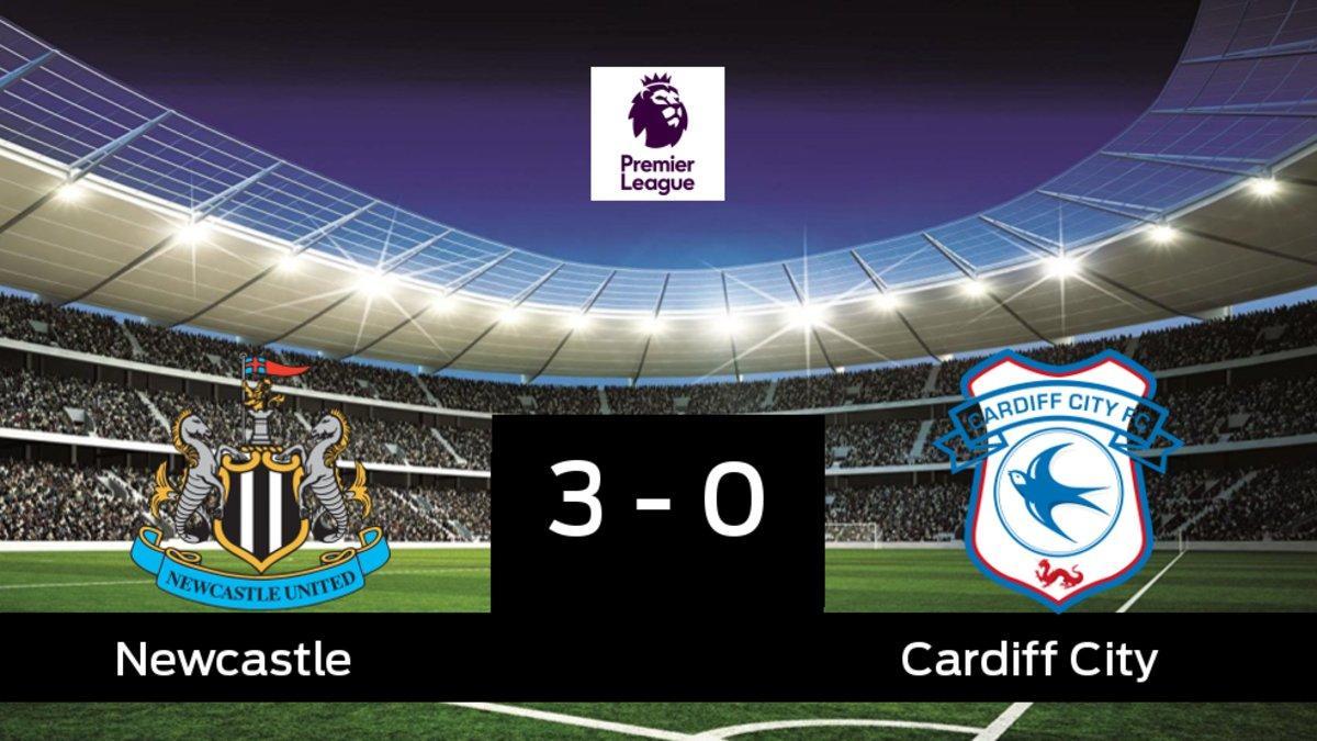 El Newcastle se queda los tres puntos frente al Cardiff City