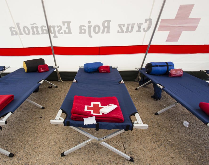 Simulacro de Cruz Roja en Castelló