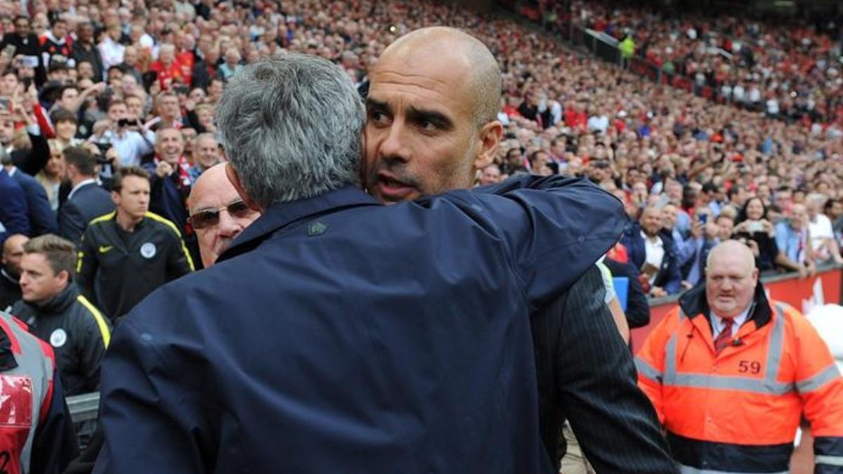 Guardiola y Mourinho se enfrentarán otra vez en Old Trafford