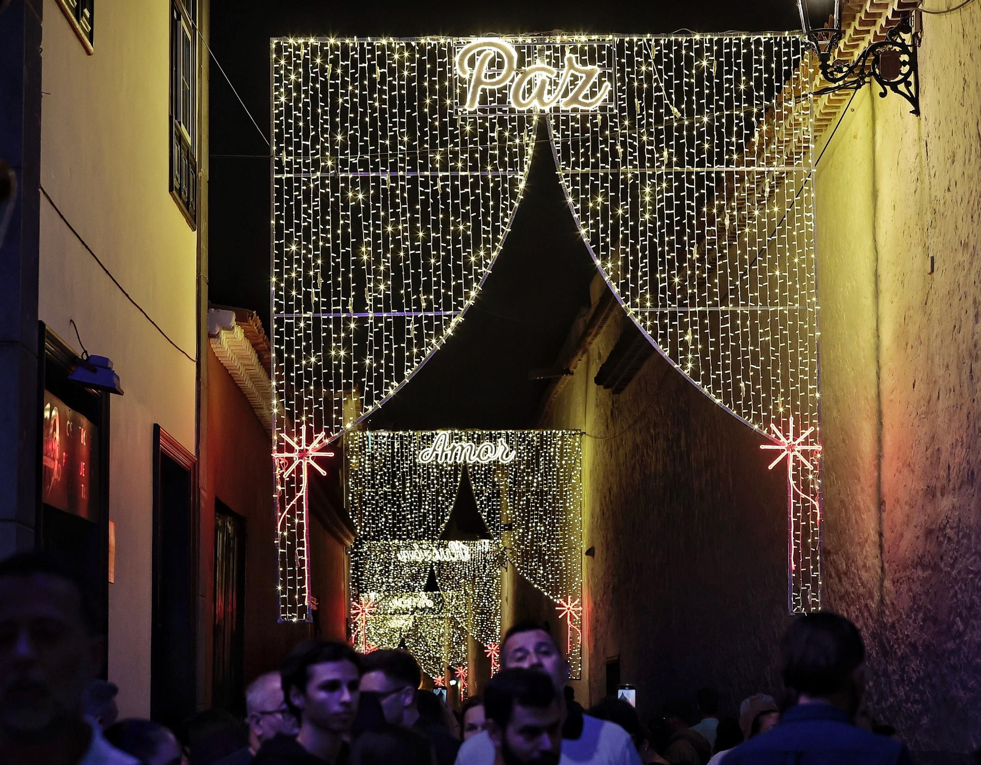 Encendido del alumbrado navideño de La Laguna
