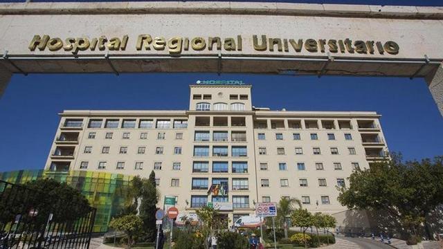 Fachada del Hospital Regional Universitario de Málaga.