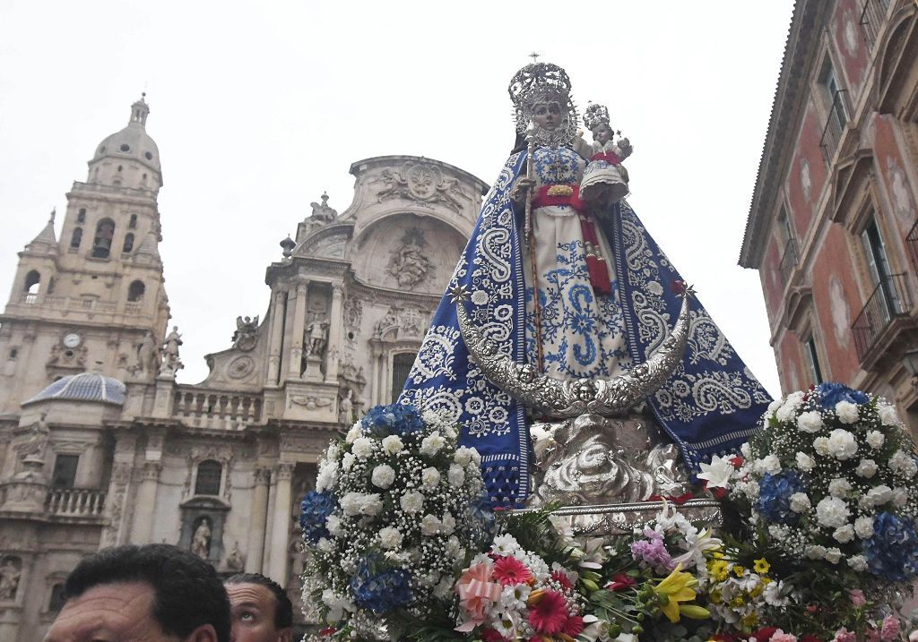 Romería de Murcia: Misa previa y primer tramo del recorrido