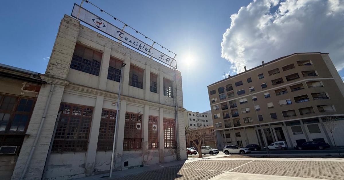 La antigua fábrica de Textiflok de Cocentaina