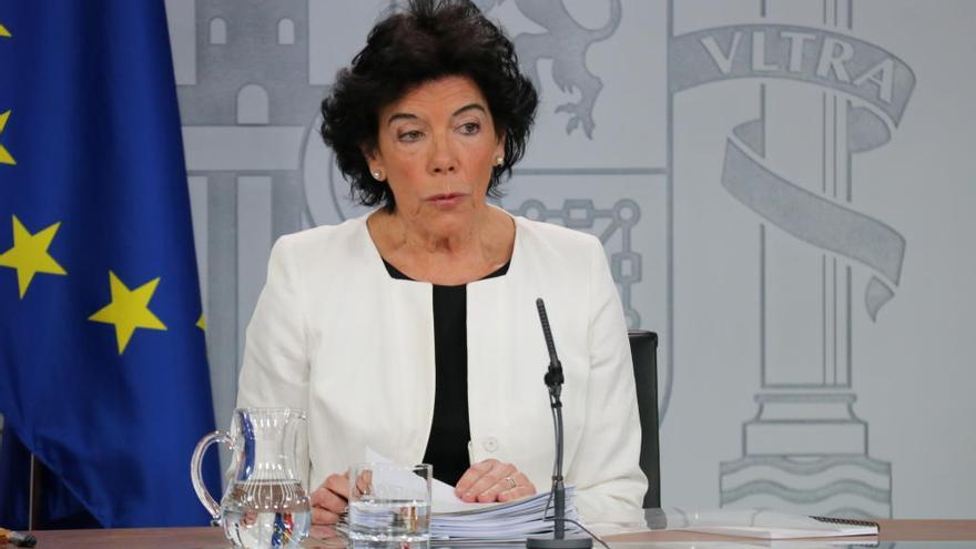 La portaveu del govern espanyol, Isabel Celaá.