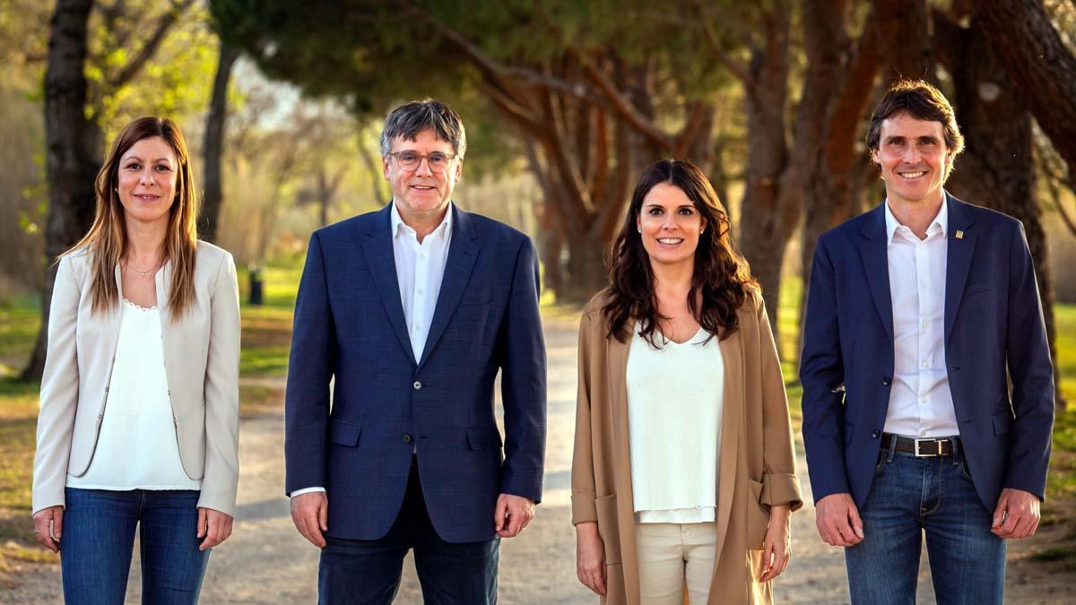 Puigdemont se reúne con los cabezas de lista territoriales de Junts por el 12-M