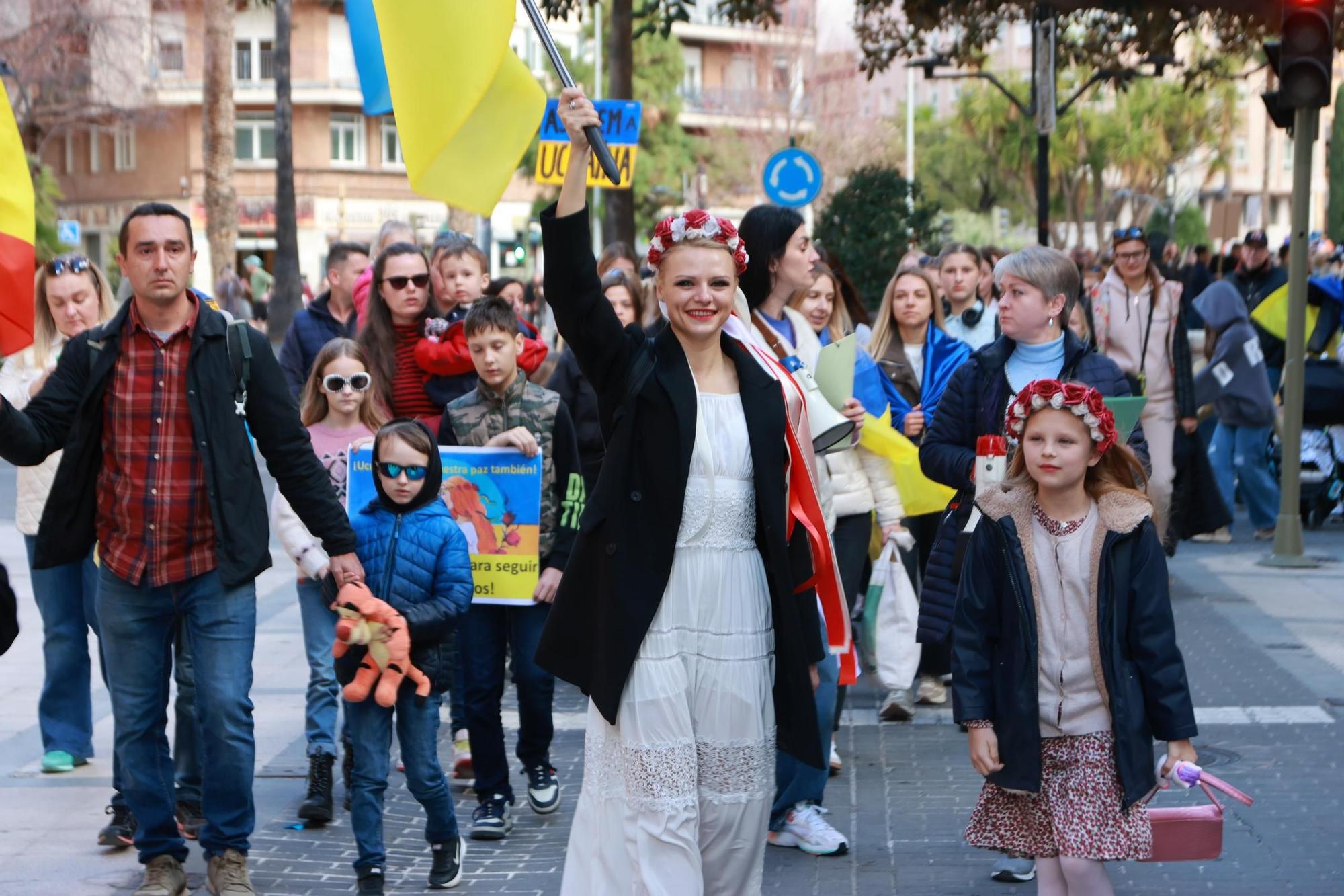 Cientos de castellonenses se manifestan por la paz en Ucrania