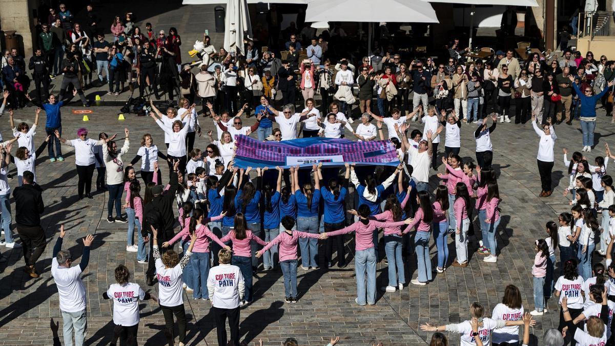Vídeo | Así fue el 'flashmob' en la plaza Mayor de Cáceres