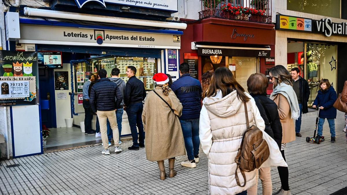 Venta de Lotería de Navidad en Castelló esta semana.