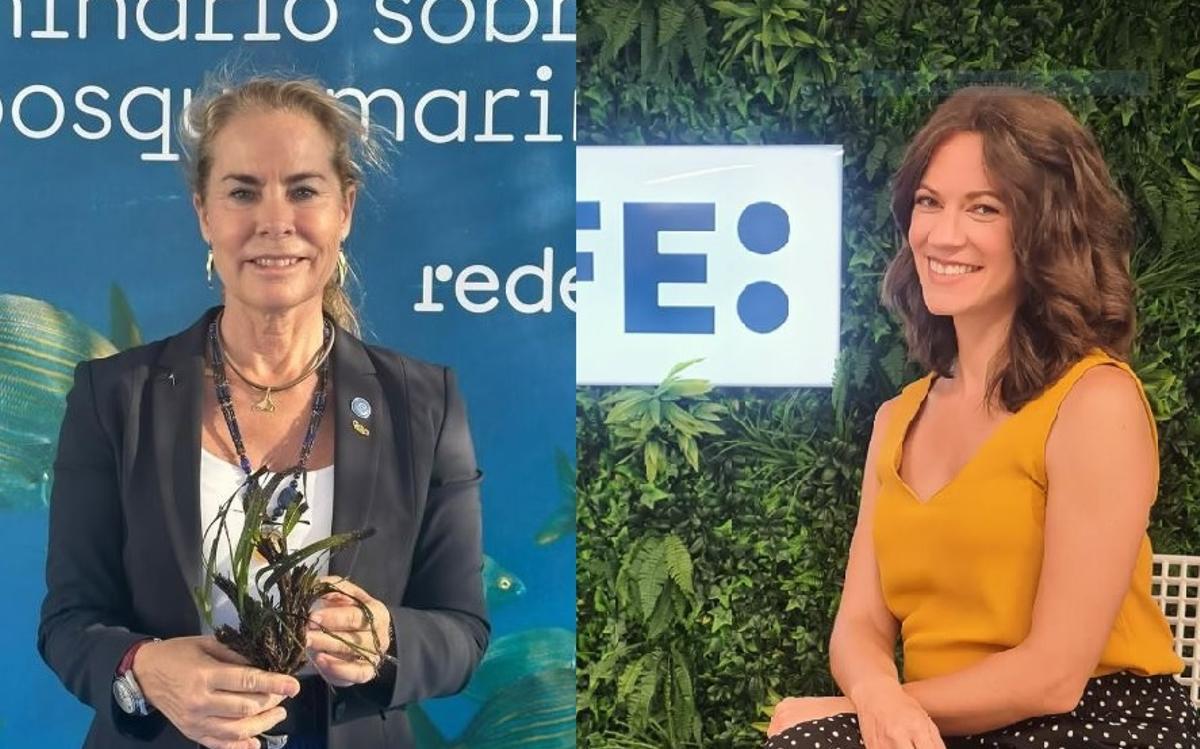 Theresa Zabell, deportista y fundadora de Ecomar, e Isabel Moreno, física y meteoróloga.