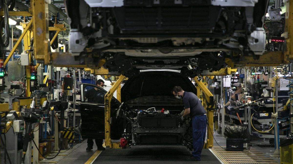 Producción de vehículos en Ford Almussafes.