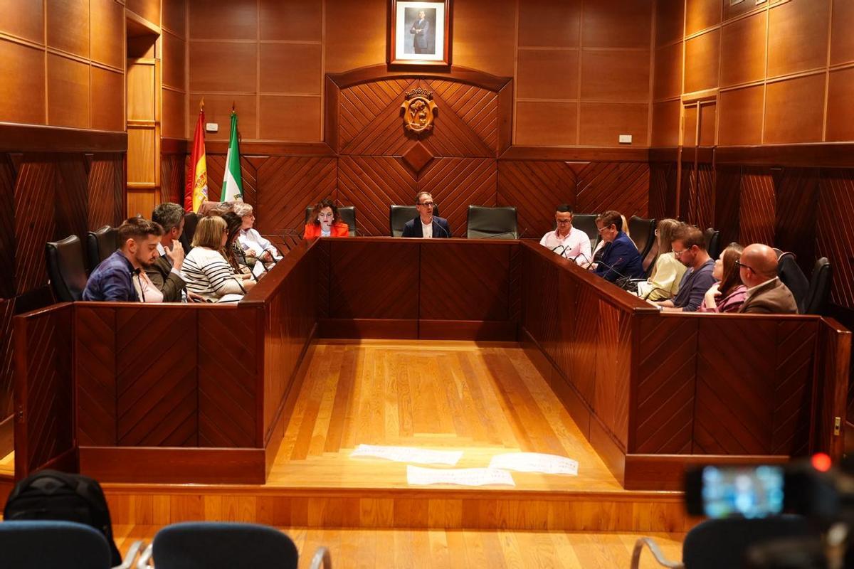 La Corporación municipal de Pozoblanco, en un momento del pleno.