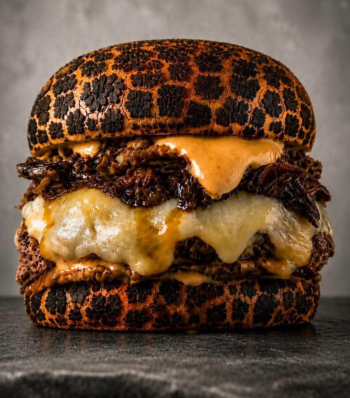 'Vecna' una hamburguesa con aspecto de tigre