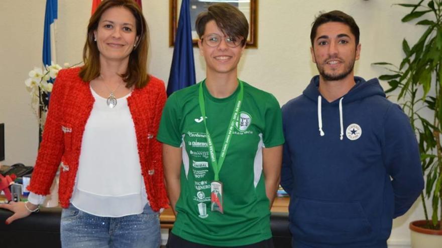 La karateca aguileña Marina Cáceres, subcampeona de Europa