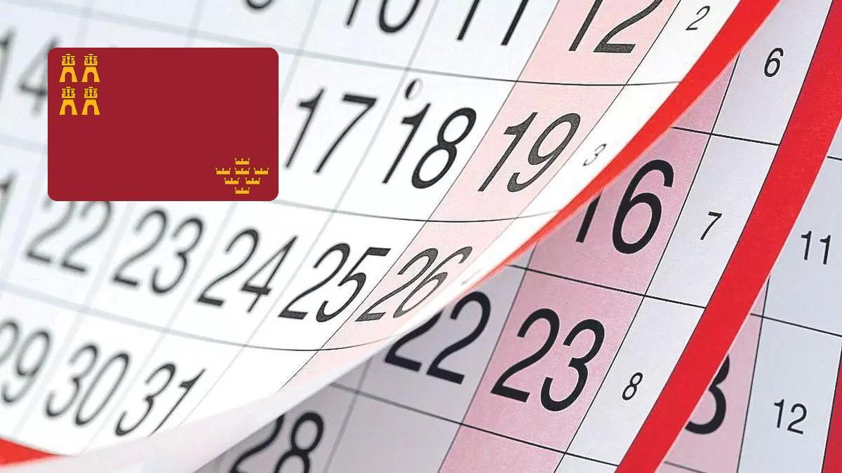 Calendario laboral de la Región de Murcia.