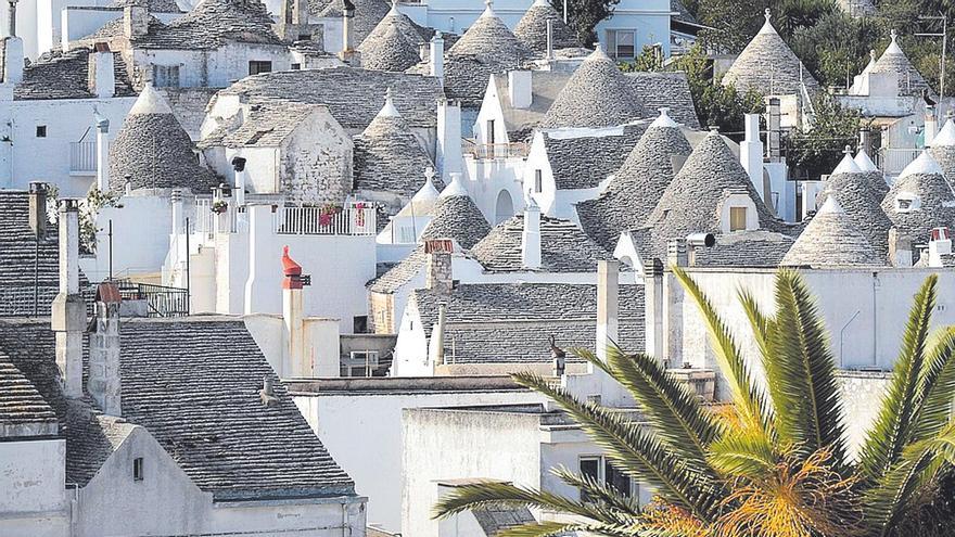 La panoràmica dels «trulli» de Rione Monte és màgica