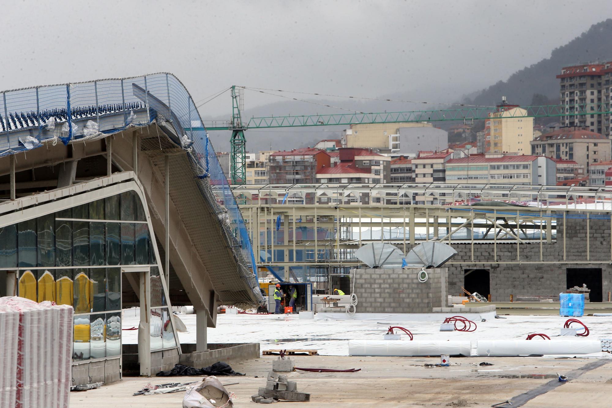 El avance de las obras del complejo comercial