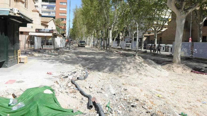 Las obras en Alfonso X continúan según la agenda prevista.